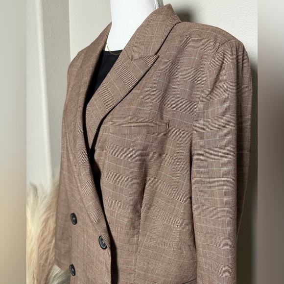 Crescent - Brown Double-Breasted Office Blazer - Picture 11 of 17